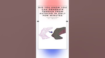 How to generate terrain from autoCAD in Revit #architecture #revit #bim  #topography #terrain