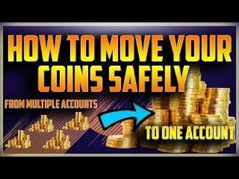 How To Transfer Coins Between Your Accounts! Made Easy!!