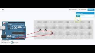 Basic electrical circuit with two push buttons