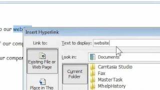 How to change the text of a hyperlink in an email message screenshot 1