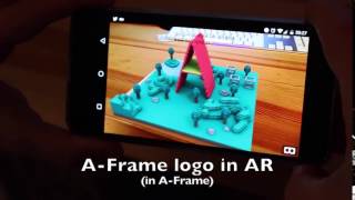 A-Frame Logo in AR.js