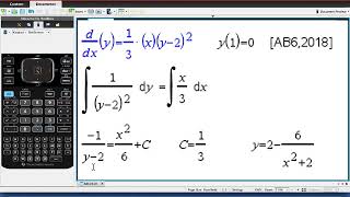 Solutions to Differential Equations on the TI-84 Plus CE Graphing Calculator