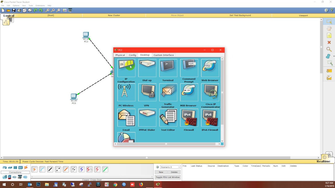 Cisco Packet Tracer Switch to PC connection - YouTube