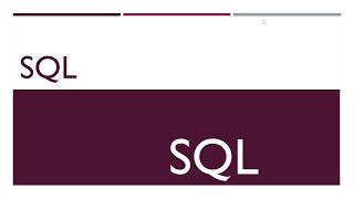 Introduction to SQL commands | SANA LECTURES