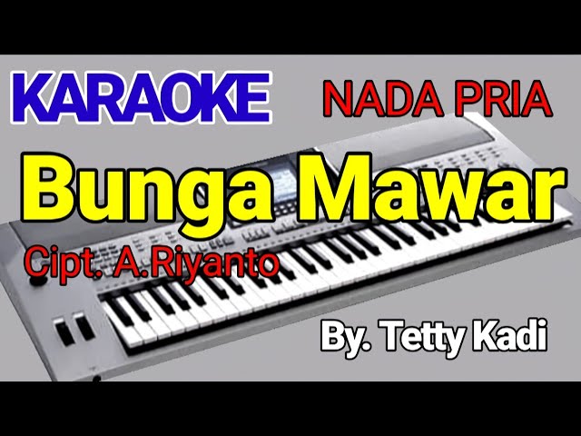 BUNGA MAWAR - TETTY KADI | Karaoke Nada Pria | Cover class=