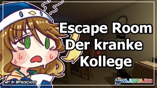 【Escape Room - Der kranke Kollege】Mencoba Menjadi Pintar【NIJISANJI ID | Amicia Michella】