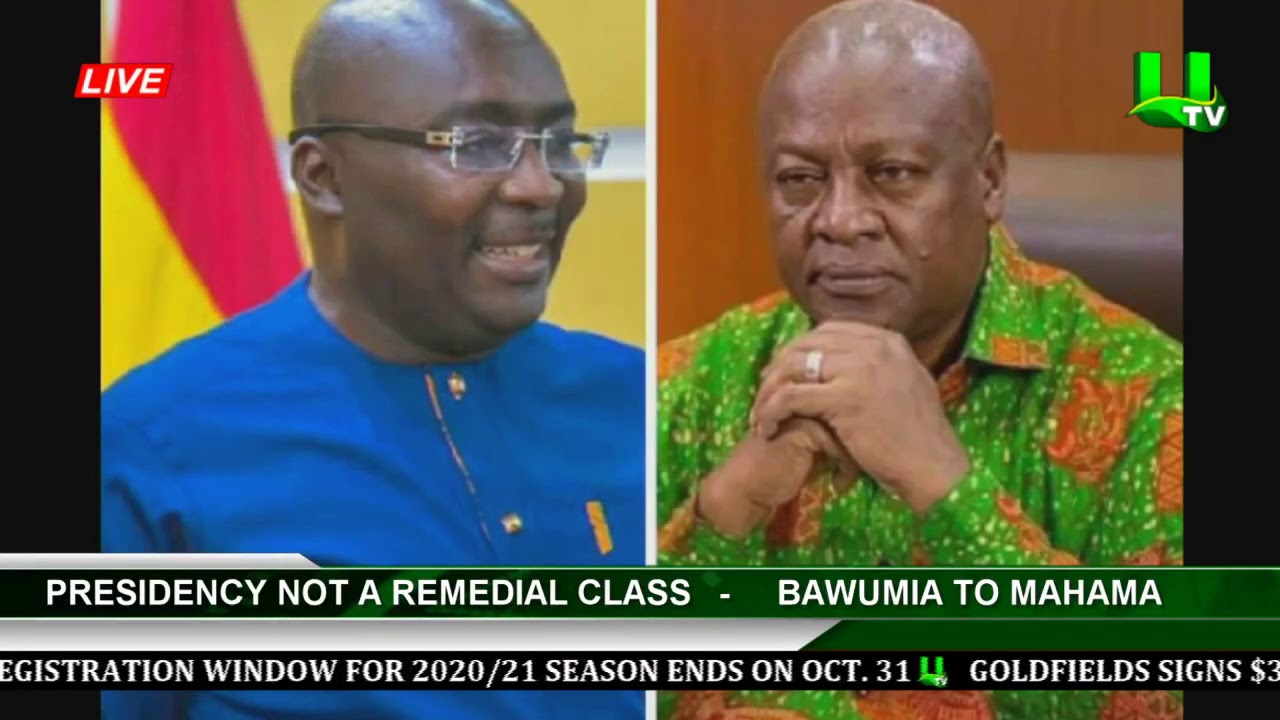 Presidency Not A Remedial Class – Bawumia To Mahama