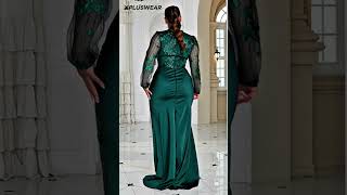 Xpluswear Dress Timeless Gown - Sheer And Stunning Flair