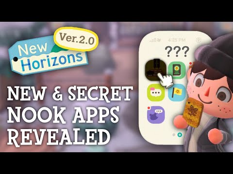 Animal Crossing New Horizons - New U0026 SECRET NookPhone Apps Revealed (2.0 Update)