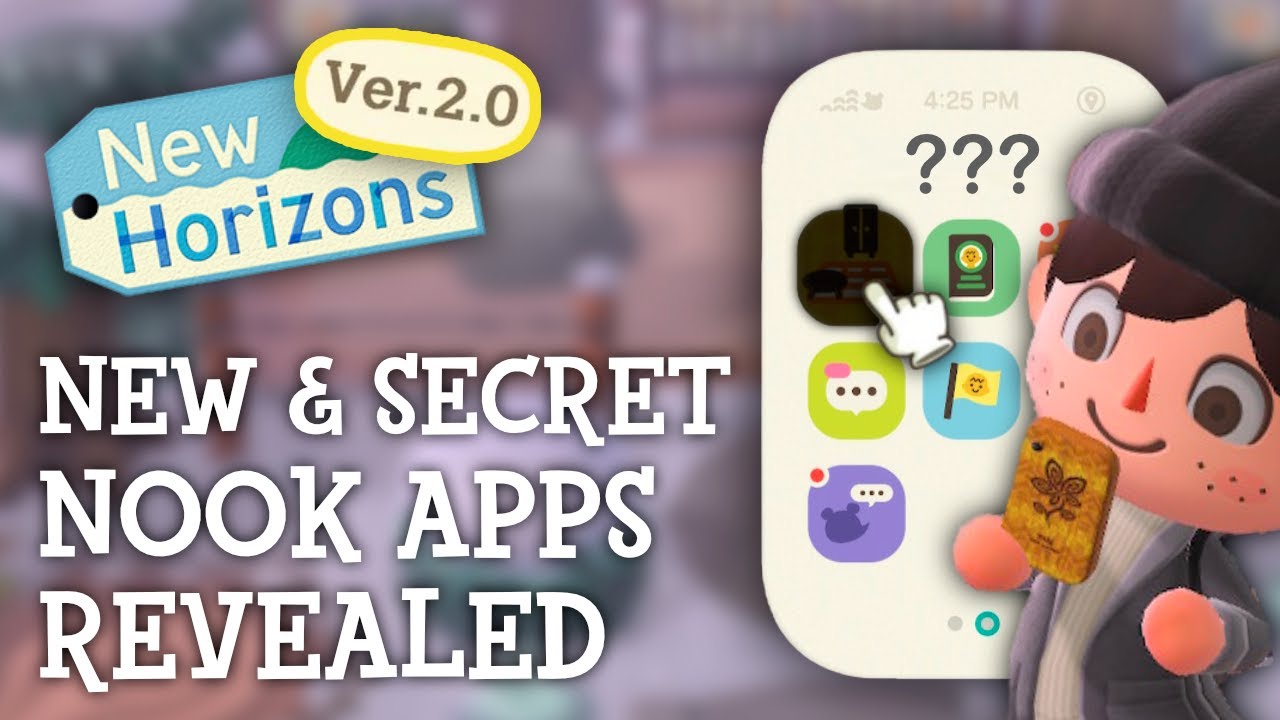 Animal Crossing New Horizons New & SECRET NookPhone Apps Revealed (2.