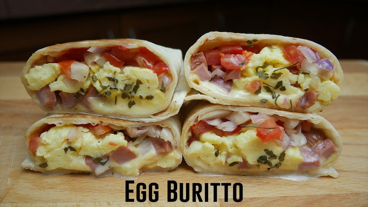 Best Breakfast Egg Buritto | Wrap Telur Mudah & Lazat