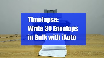 How Long Will iAuto Take to Write 30 Envelops in Bulk?