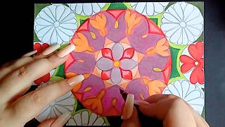 Mandala Coloring ASMR 🎨 Real Marker Sounds | No Talking, No Music