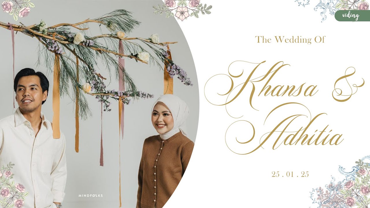 Khansa Salsabila & Adhitia Rangga Wedding Live Streaming 25 January ...