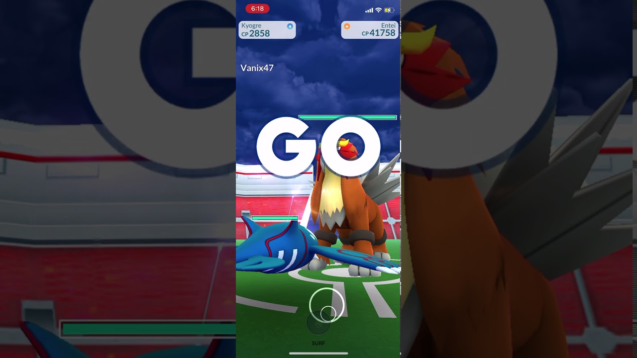 Entei raid-Pokémon Go *SHINY*