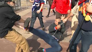 At least 2 arrests made during dueling protests in Boston's Copley Square