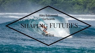 Riley balsawood Surfboards in Papua New Guinea surfing and building boards