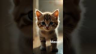 Wait For It… Cute Cat Comes Out &amp; Says MEOW 🐱😍 #shorts