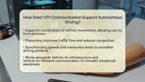 How Does V2V Communication Support Autonomous Driving? - Talking Tech Trends