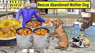 Rescue Abandoned Mother Dog Begs for Food Mutton Biryani Chicken Curry Hindi Kahaniya Moral Stories