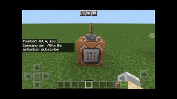 Basic actionbar command blocks - for kids (episode 1)