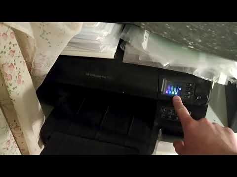 HP 8100 замена краски и сброс