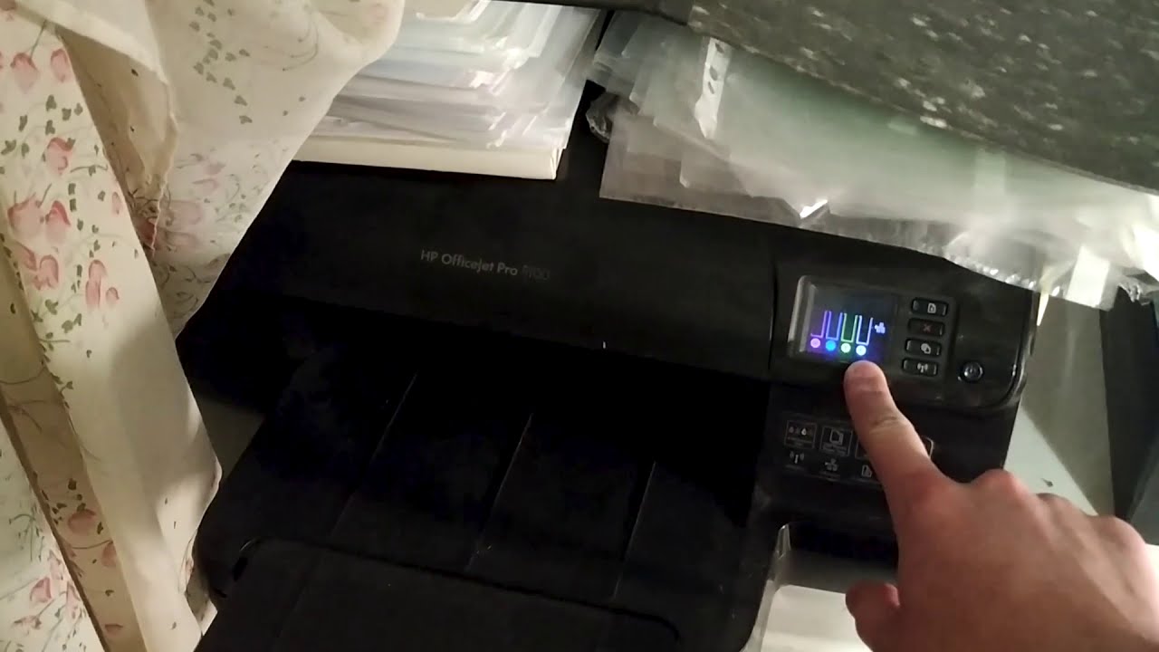 HP 8100 замена краски и сброс