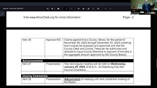Knox Co Board Meeting 122324