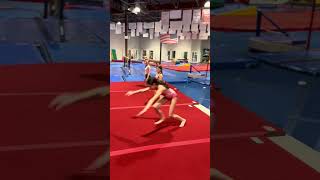Gymnasts Practice Flying #Shorts #Gymnastics