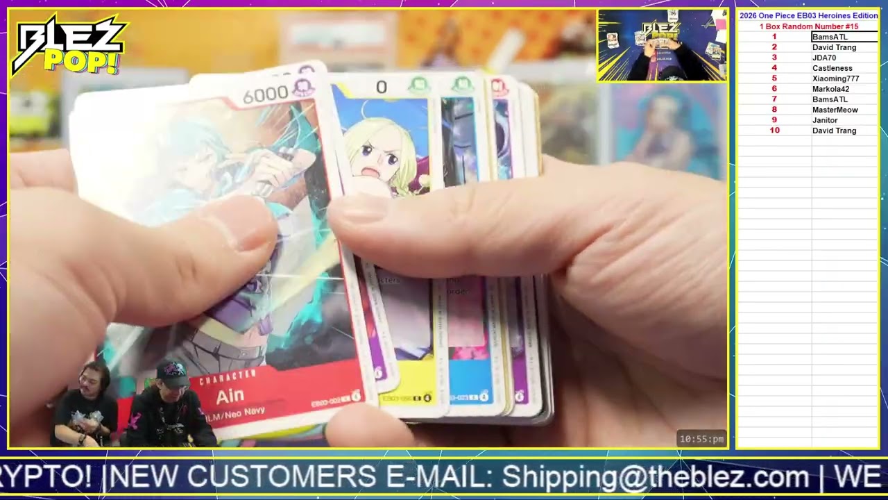 2026 One Piece Trading Card Game EB03 Heroines Edition 1 Box Random Number #15