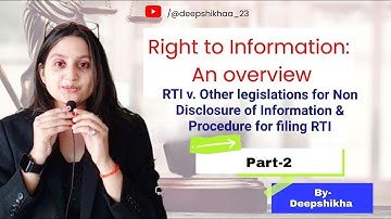 Right to Information| Part-2