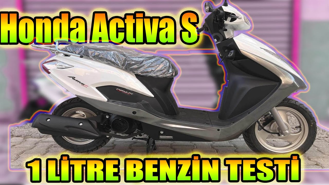 Honda Activa S 1 LİTRE BENZİNLE KAÇ KM GİDER? TEST