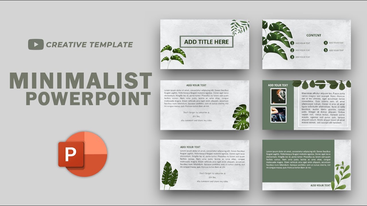 minimalist powerpoint template