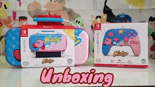 Kirby Switch case & Power A Controller Unboxing