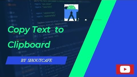 How to copy text to clipboard in Android : Kotlin tutorial