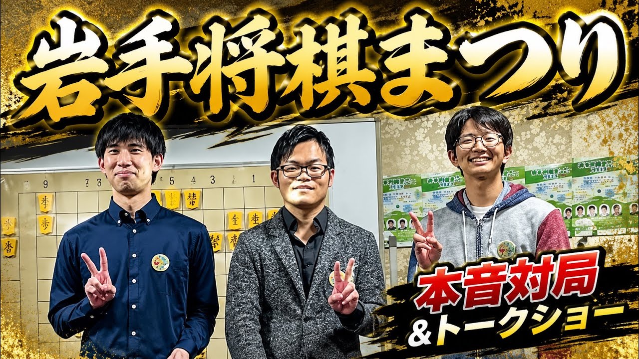 【本音対局&トークショー】岩手将棋まつり全公開!【戸辺誠七段小山怜央四段】