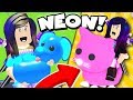 NEON PINK CAT AND NEON BLUE DOG in Roblox Adopt Me!