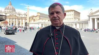 Mons. Tomo Vukšić, predsjednik Biskupske konferencije Bosne i Hercegovine, nakon susreta s Papom by Vatican News 1,898 views 3 days ago 1 minute, 18 seconds