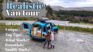 'Our Realistic Van Tour' & 'Top Tips' After 1 Year of Van Life!