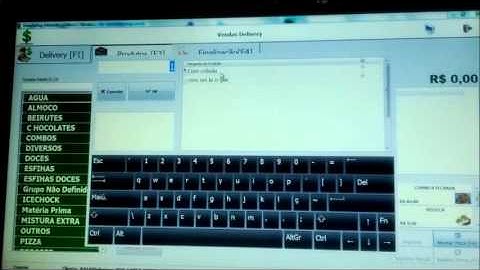 Demonstração do sistema MENU - Controle de restaurantes, lanchonetes e bares.