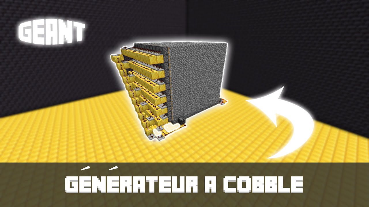 [TUTO]GÉNÉRATEUR A COBBLE GÉANT (ultra simple) Labo2Sabo - MINECRAFT 1.