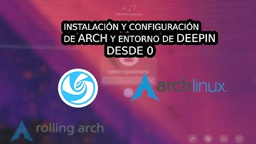 Instalación y Configuración de Arch y Entorno de Escritorio Deepin Intro