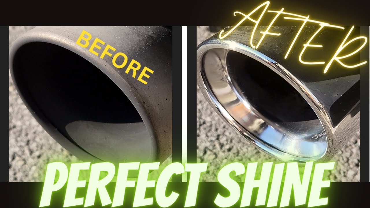 How to EASILY Clean & Polish exhaust Tips YouTube
