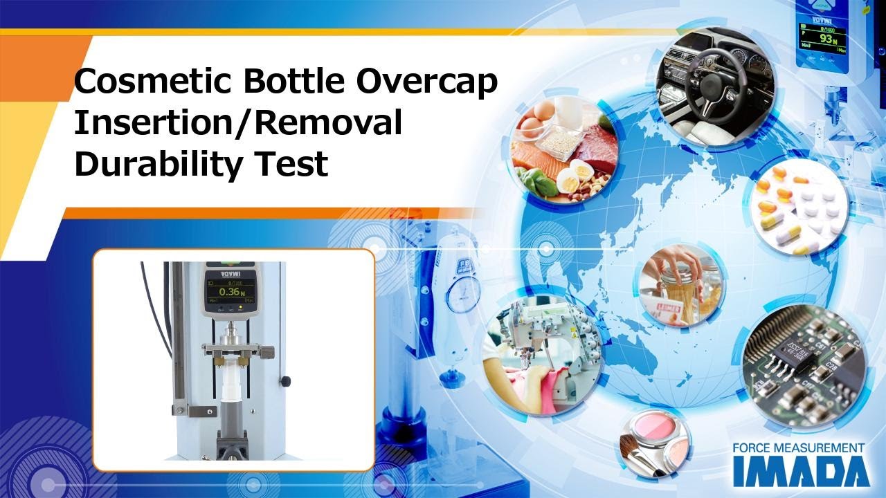 Cosmetic Bottle Overcap Insertion Removal Durability Test - YouTube