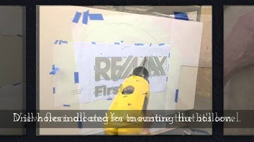 Re/Max Wall Sign Installation Instructions