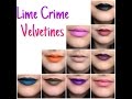 Lime Crime Velvetines Liquid Lipsticks Swatches | Part-1