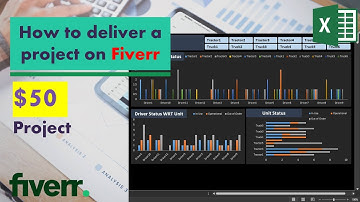 Simple excel dashboard for Fiverr Project Intro