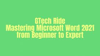 Day 3 Mastering Microsoft Word 2021 Interface Overview  ማይክሮሶፍት ዎርድ 2021 ትምህርቲ ብትግርኛ 2024