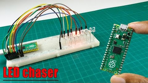 How to make an LED chaser using Raspberry Pi Pico board