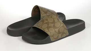 COACH Canvas Pool Slide SKU: 9299633